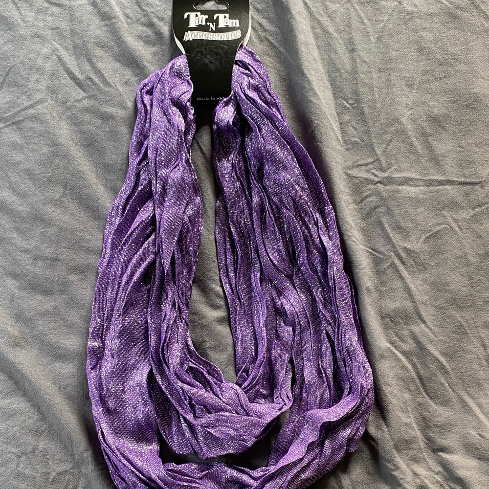 Purple Fashion Infinity Scarf Set - Picture 2 of 5